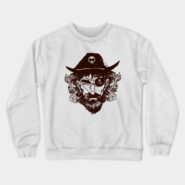 PIRATE Crewneck Sweatshirt by zackmuse1